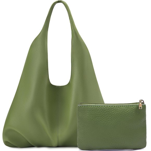 Slouchy Hobo Bags Retro Vegan Leather Shoulder Handbags With Coin :< - Picture 1 of 7